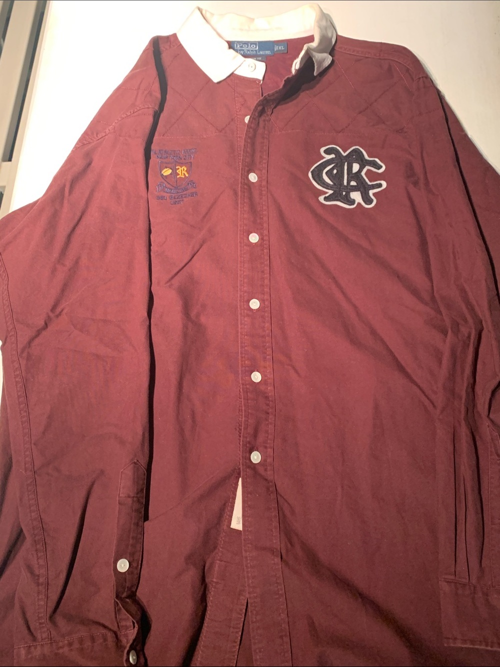 Polo by Ralph Lauren Men’s Burgundy Rugby Shirt